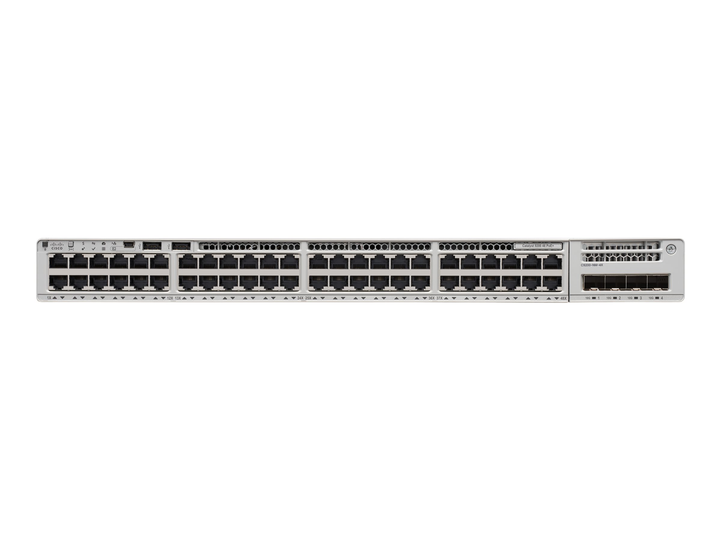Cisco Catalyst 9200 - Essential Edition - Switch - Smart - 48 x 10/100/1000 (PoE+) - an Rack montierbar