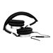 V7 Lightweight Headphones HA601-3EP - Kopfhrer mit Mikrofon - On-Ear - kabelgebunden - 3,5 mm Stecker - Geruschisolierung