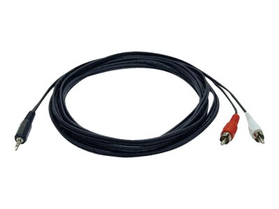 Eaton Tripp Lite Series 3.5 mm Mini Stereo to RCA Audio Y Splitter Adapter Cable (M/2xM), 6 ft. (1.8 m) - AV- / Multimedia-Kabel
