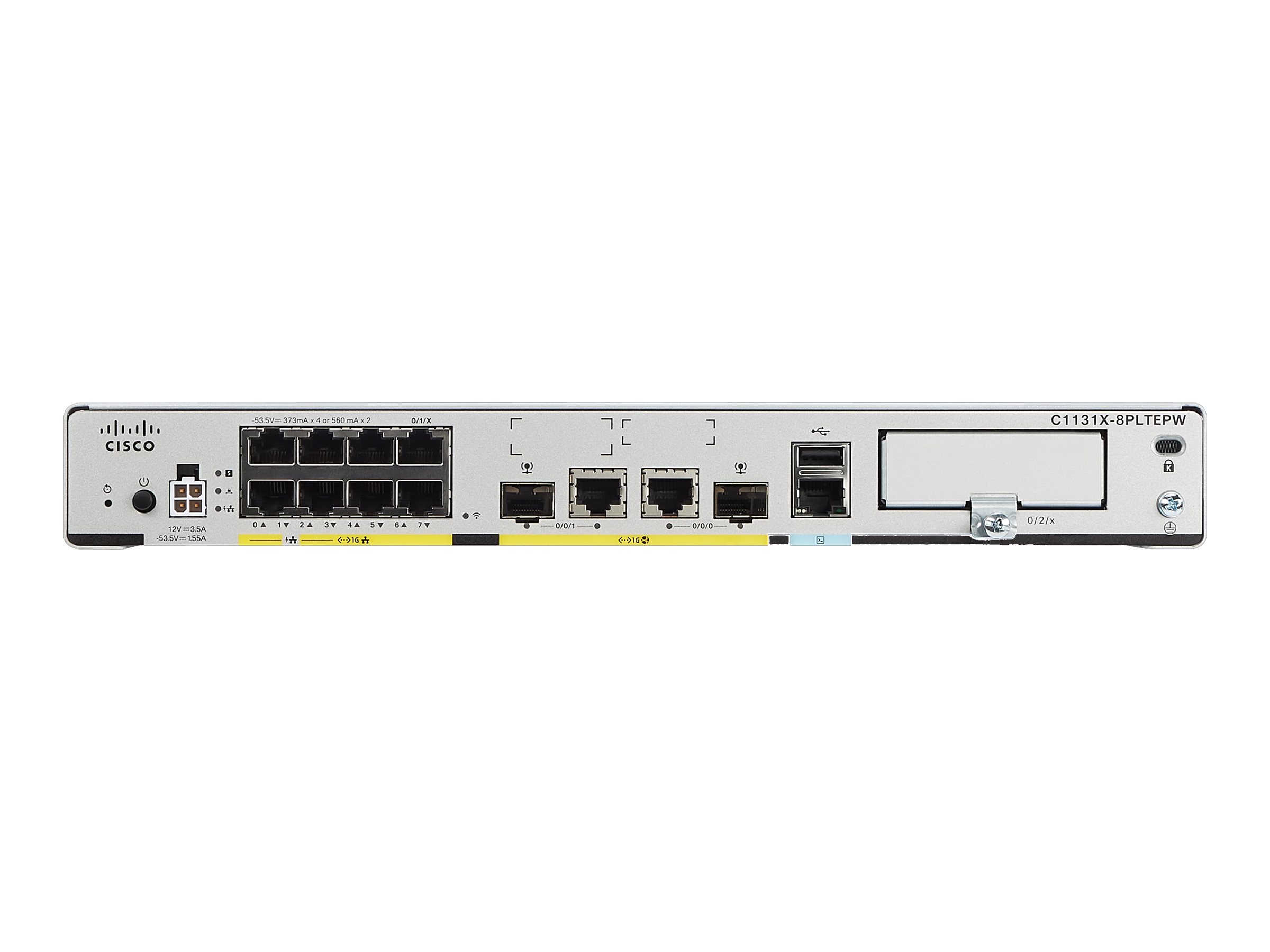 Cisco Integrated Services Router 1131 - Router - 8-Port-Switch - 1GbE - WAN-Ports: 2 - Wi-Fi 6