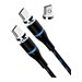 STEALTH SP-C20V - USB-Kabel - USB-C (M) abnehmbar und magnetisch zu USB (M) - 3 m - Schwarz, Blau (Packung mit 2) - fr Sony Pla