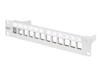 DIGITUS Professional DN-91419 - Patch Panel - Rack montierbar - Grau, RAL 7035 - 1U - 25.4 cm (10
