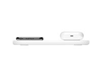 Belkin BOOST CHARGE Dual - Induktive Ladematte + AC-Netzteil - 15 Watt - weiss - für Apple iPhone 11, 11 Pro, 11 Pro Max, 8, 8 P