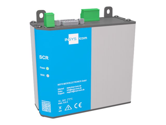 INSYS icom SCR-E 300 - Router - 2-Port-Switch - Modbus - an DIN-Schiene montierbar, wandmontierbar