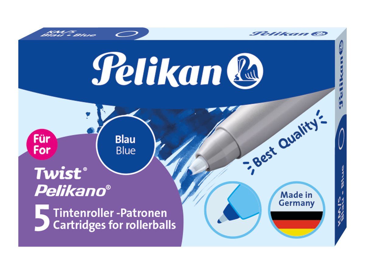 Pelikan - Tintenpatrone - nicht dauerhaft - Blau - wasserbasierte Tinte (Packung mit 5)