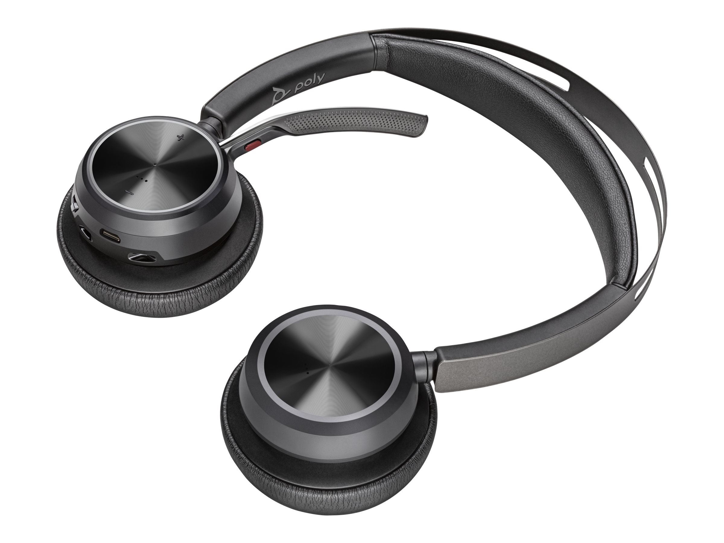 Poly Voyager Focus 2 - Headset - On-Ear - Bluetooth - kabellos, kabelgebunden - aktive Rauschunterdrckung