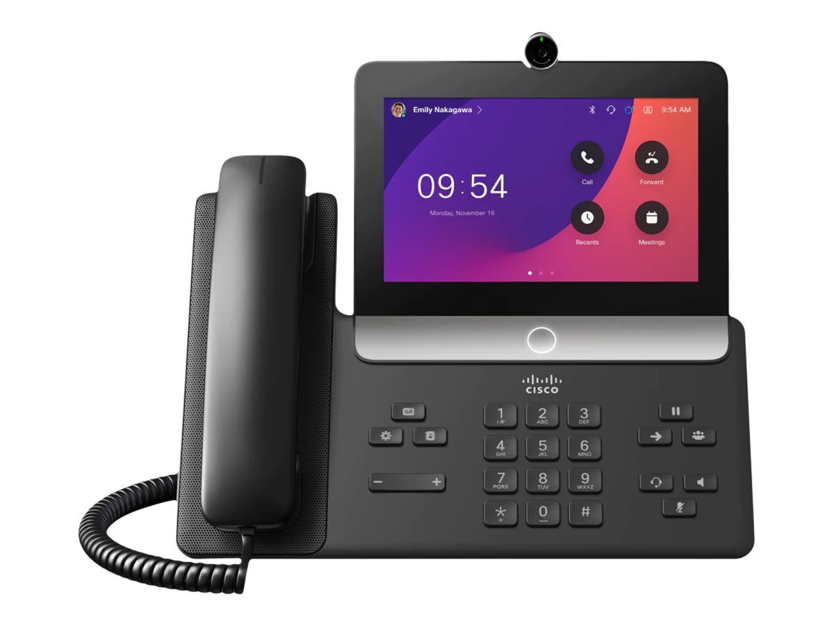 Cisco Video Phone 8875 - IP-Videotelefon - mit Digitalkamera, Bluetooth-Schnittstelle mit Rufnummernanzeige - IEEE 802.11a/b/g/n