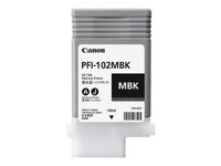 Canon PFI-102 MBK - 130 ml - mattschwarz - Original - Tintenbehlter - fr imagePROGRAF iPF510, iPF610, iPF650, iPF655, iPF720, 