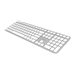 CHERRY KC 6000 SLIM FOR MAC - Tastatur - USB - USA - Tastenschalter: CHERRY SX - Silber