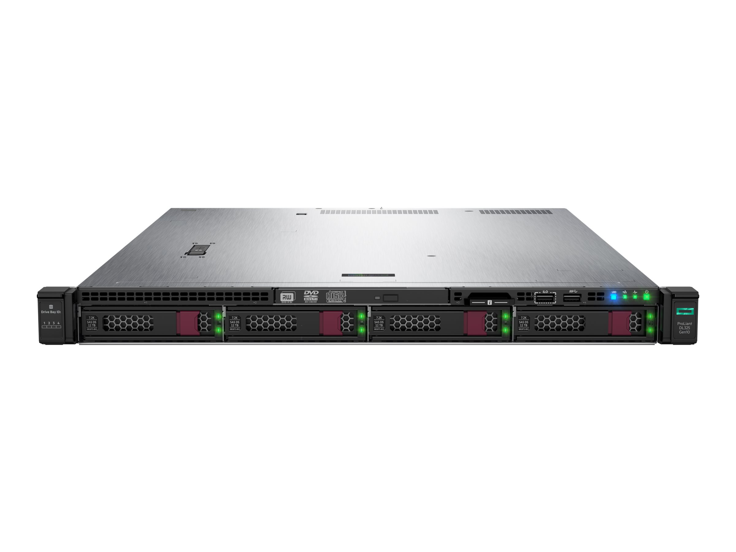 HPE ProLiant DL325 Gen10 Entry - Server - Rack-Montage - 1U - 1-Weg - 1 x EPYC 7262 / 3.2 GHz
