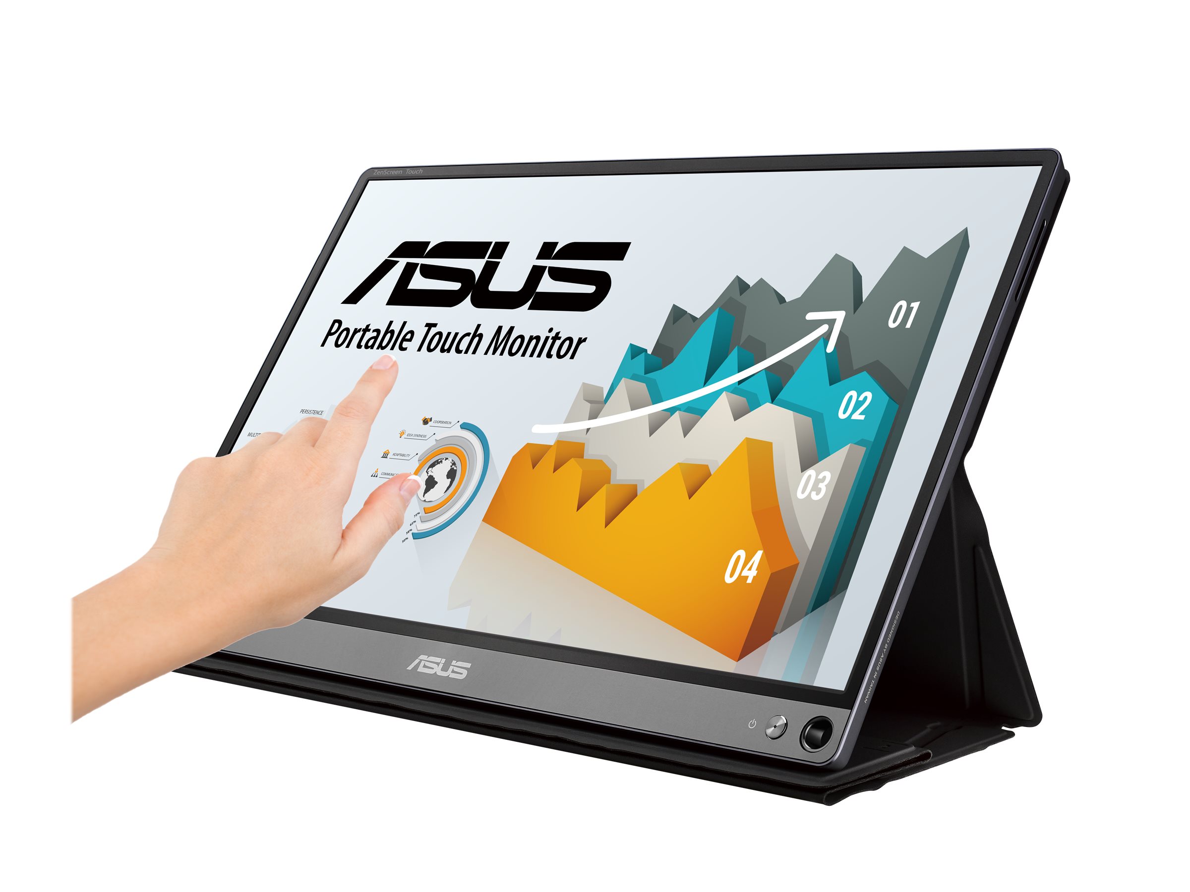 ASUS ZenScreen Touch MB16AMT - LCD-Monitor - 39.6 cm (15.6