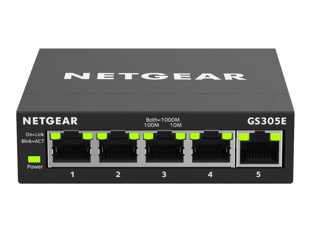 NETGEAR Plus GS305E - Switch - Smart - 5 x 10/100/1000