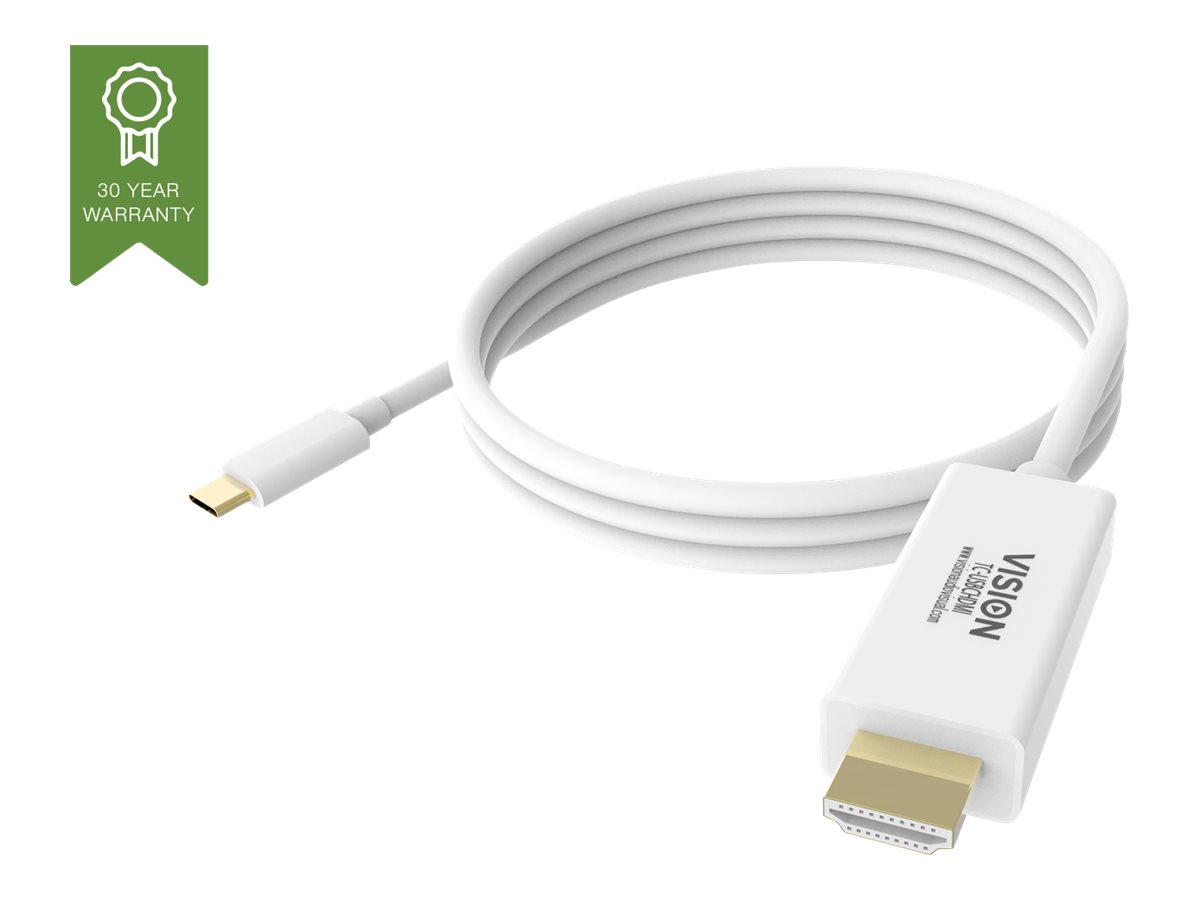 Vision - Externer Videoadapter - USB-C 3.1 - HDMI - weiss - retail