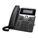 Cisco IP Phone 7821 - VoIP-Telefon - SIP, SRTP - 2 Leitungen - holzkohlefarben - TAA-konform
