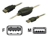 M-CAB - USB-Verlngerungskabel - USB (M) zu USB (W) - 5 m - aktiv