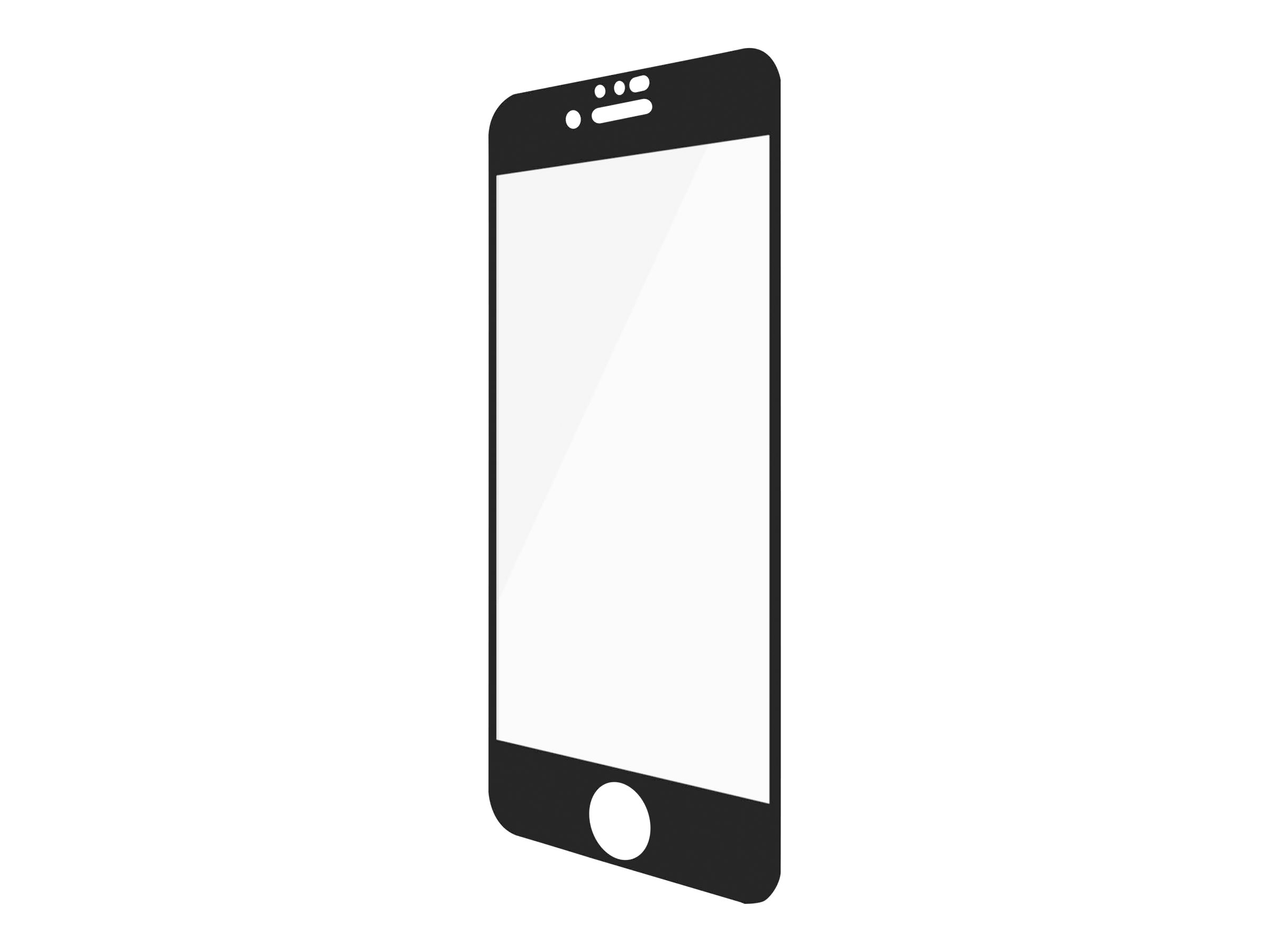PanzerGlass Case Friendly - Bildschirmschutz für Handy - Glas - Rahmenfarbe schwarz - für Apple iPhone 6, 6s, 7, 8, SE (2. Gener