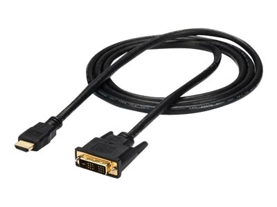 StarTech.com 6ft (1.8m) HDMI to DVI Cable, DVI-D to HDMI Display Cable (1920x1200p), Black, 19 Pin HDMI Male to DVI-D Male Cable