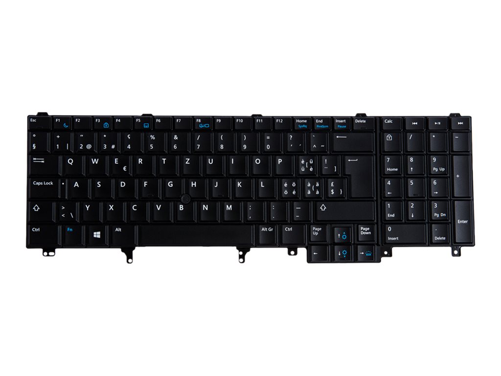 Origin Storage - Tastatur - hinterleuchtet - Schweiz - fr Dell Latitude E7440