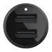 Belkin BOOST CHARGE Dual Charger - Auto-Netzteil - 24 Watt - 4.8 A - 2 Ausgabeanschlussstellen (USB) - auf Kabel: Lightning