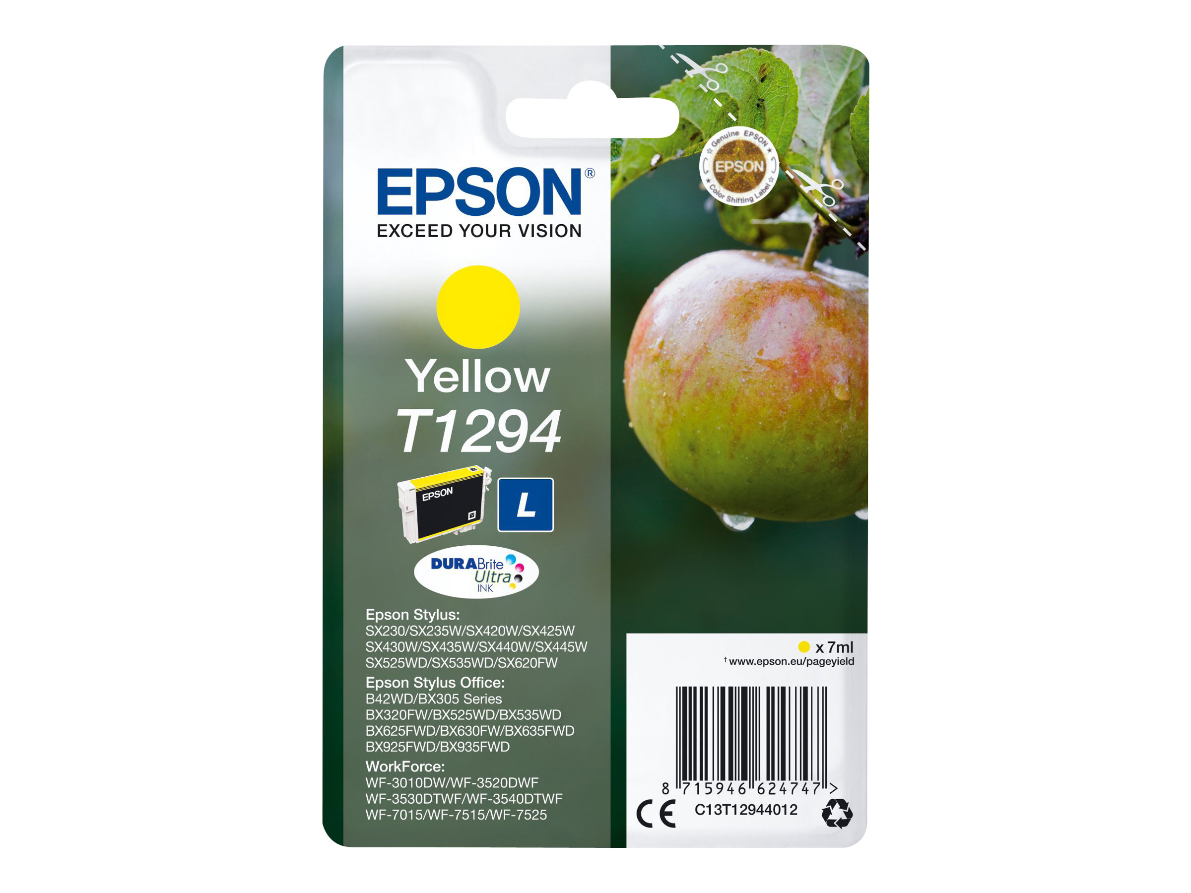 Epson T1294 - 7 ml - L-Grsse - Gelb - Original - Blisterverpackung