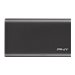 PNY ELITE - SSD - 480 GB - extern (tragbar) - USB 3.0 - Schwarz