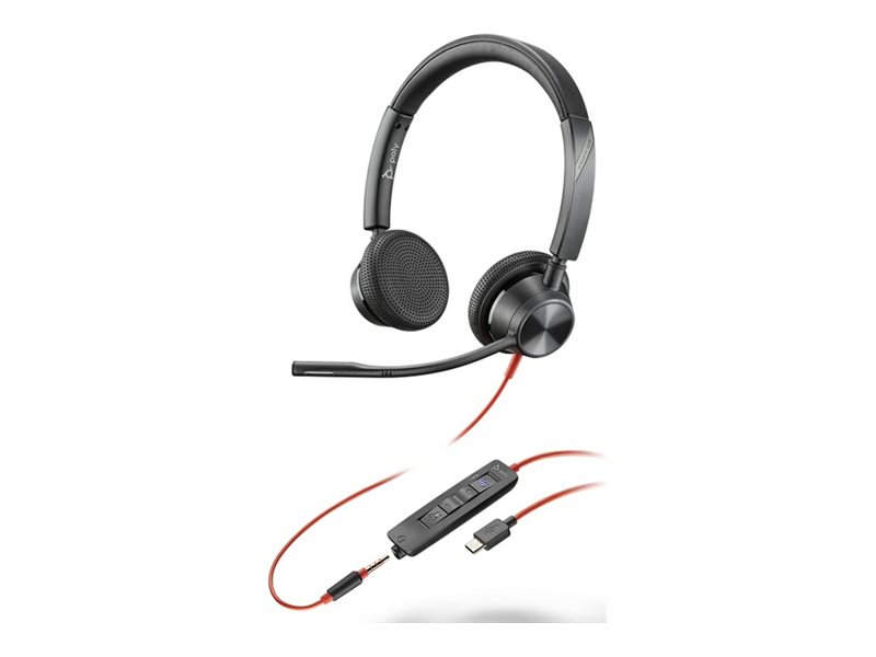 Poly Blackwire 3325 - Blackwire 3300 series - Headset - On-Ear - kabelgebunden - aktive Rauschunterdrckung