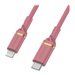 OtterBox - Lightning-Kabel - Lightning mnnlich zu 24 pin USB-C mnnlich - 1 m - Rose Sparkle Pink - untersttzt Stromversorgung
