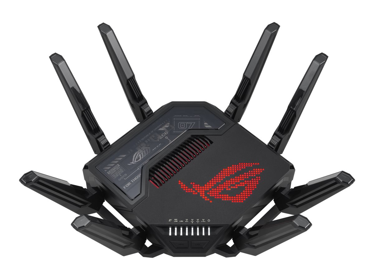 ASUS ROG Rapture GT-BE98 - - Wireless Router - Switch mit 6 Ports - 10GbE, 5GbE, 2.5GbE, 802.11be - WAN-Ports: 2 - Wi-Fi 7