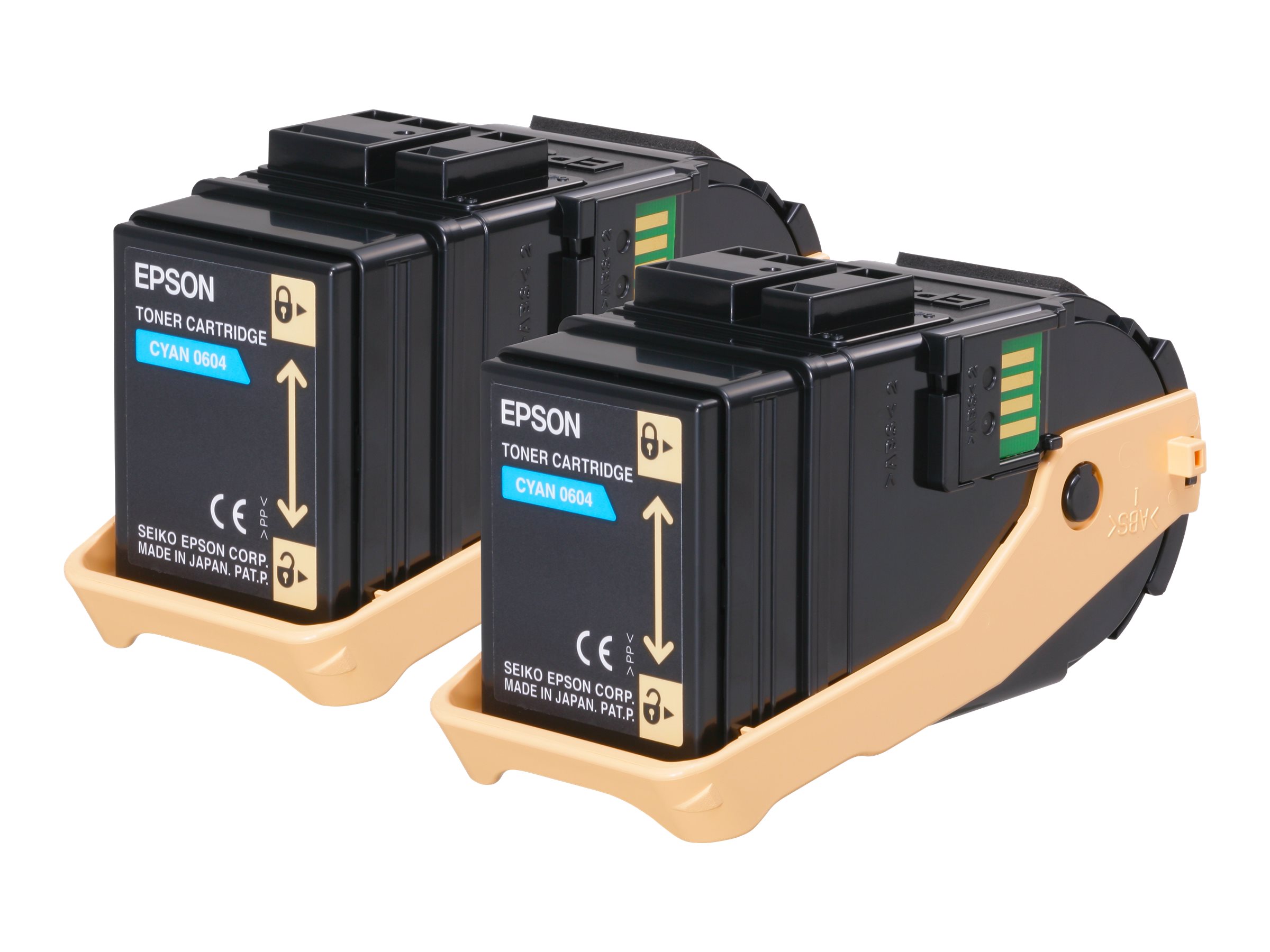 Epson Double Pack - 2er-Pack - Cyan - original - Tonerpatrone - fr Epson AL-C9500DN; AcuLaser C9300D2TN, C9300D3TNC, C9300DN, C
