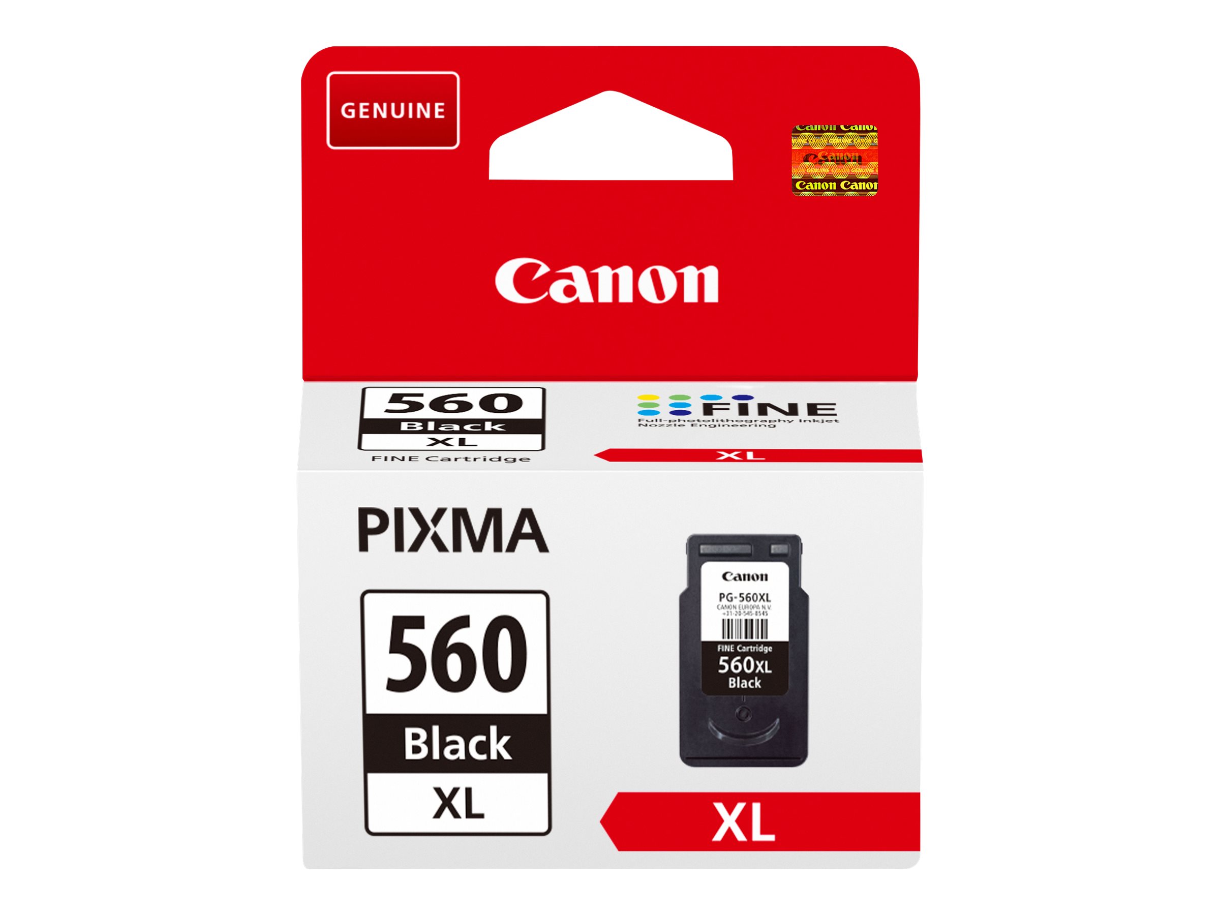 Canon PG-560XL - Schwarz - original - Tintenpatrone - fr PIXMA TS5350, TS5351, TS5352, TS5353, TS7450, TS7451