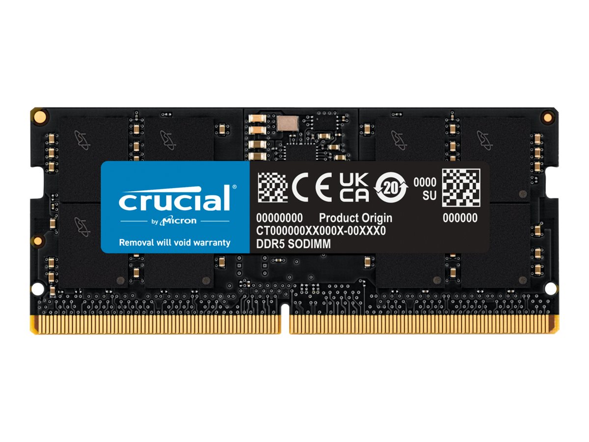 Crucial - DDR5 - Modul - 16 GB - SO DIMM 262-PIN - 4800 MHz / PC5-38400