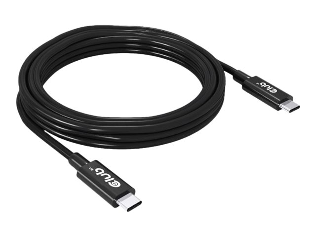 Club 3D - USB-Kabel - 24 pin USB-C (M) zu 24 pin USB-C (M) - USB4 Gen3x2 - 48 V - 5 A
