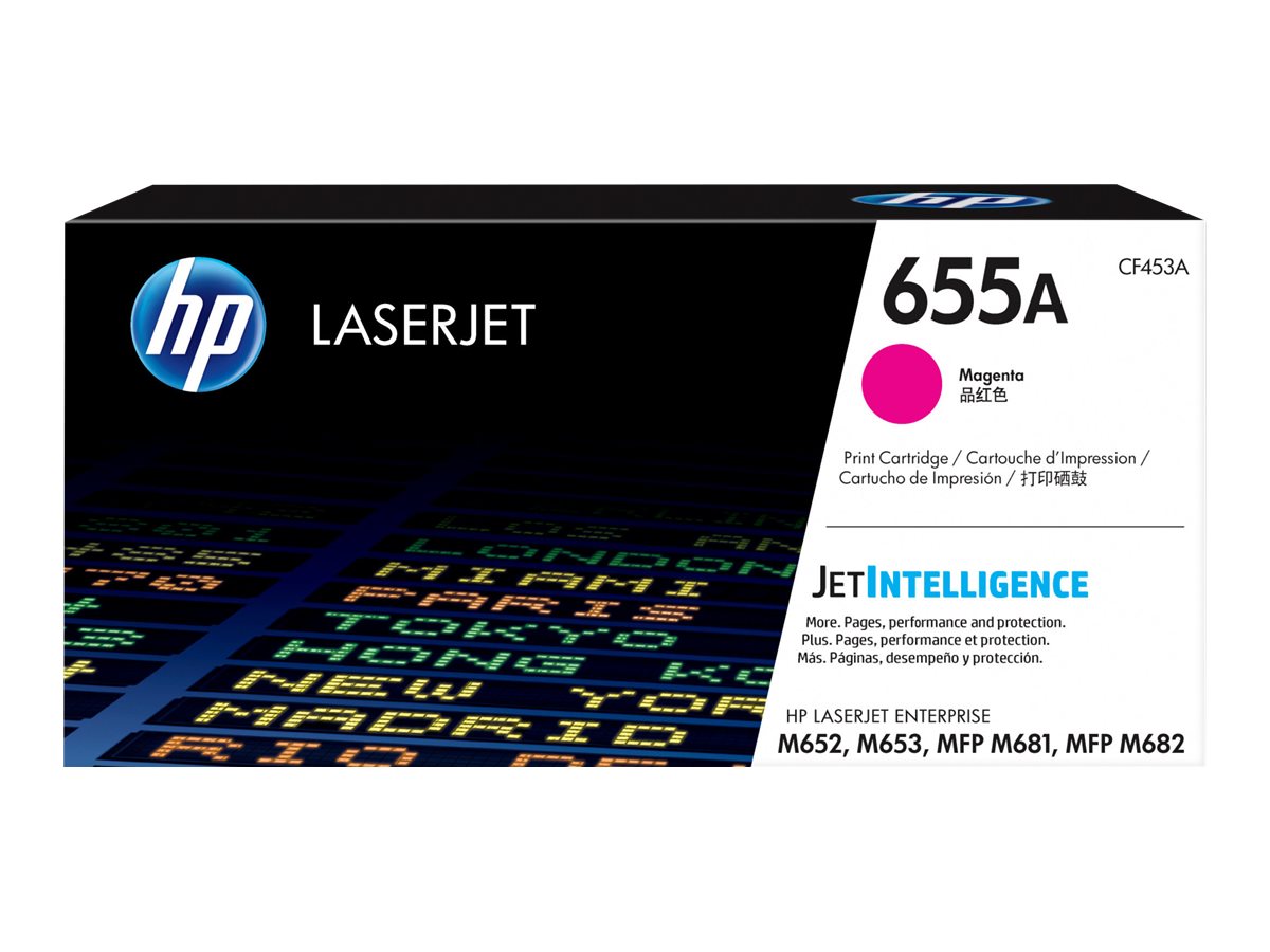 HP 655A - Magenta - original - LaserJet - Tonerpatrone (CF453A) - fr Color LaserJet Managed Flow MFP M681; LaserJet Enterprise 