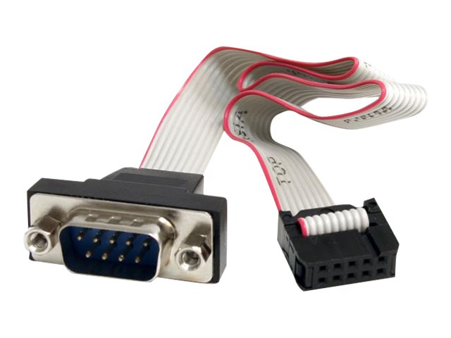 StarTech.com 10 Pin Motherboard Pinheader auf serielles DB9 Kabel - Interner Pinheader auf RS232 Adapter - 40cm - Kabel seriell 