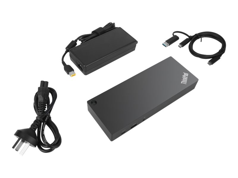 Lenovo ThinkPad Hybrid USB-C with USB-A Dock - Dockingstation - USB-C - 2 x HDMI, 2 x DP - 1GbE - 135 Watt