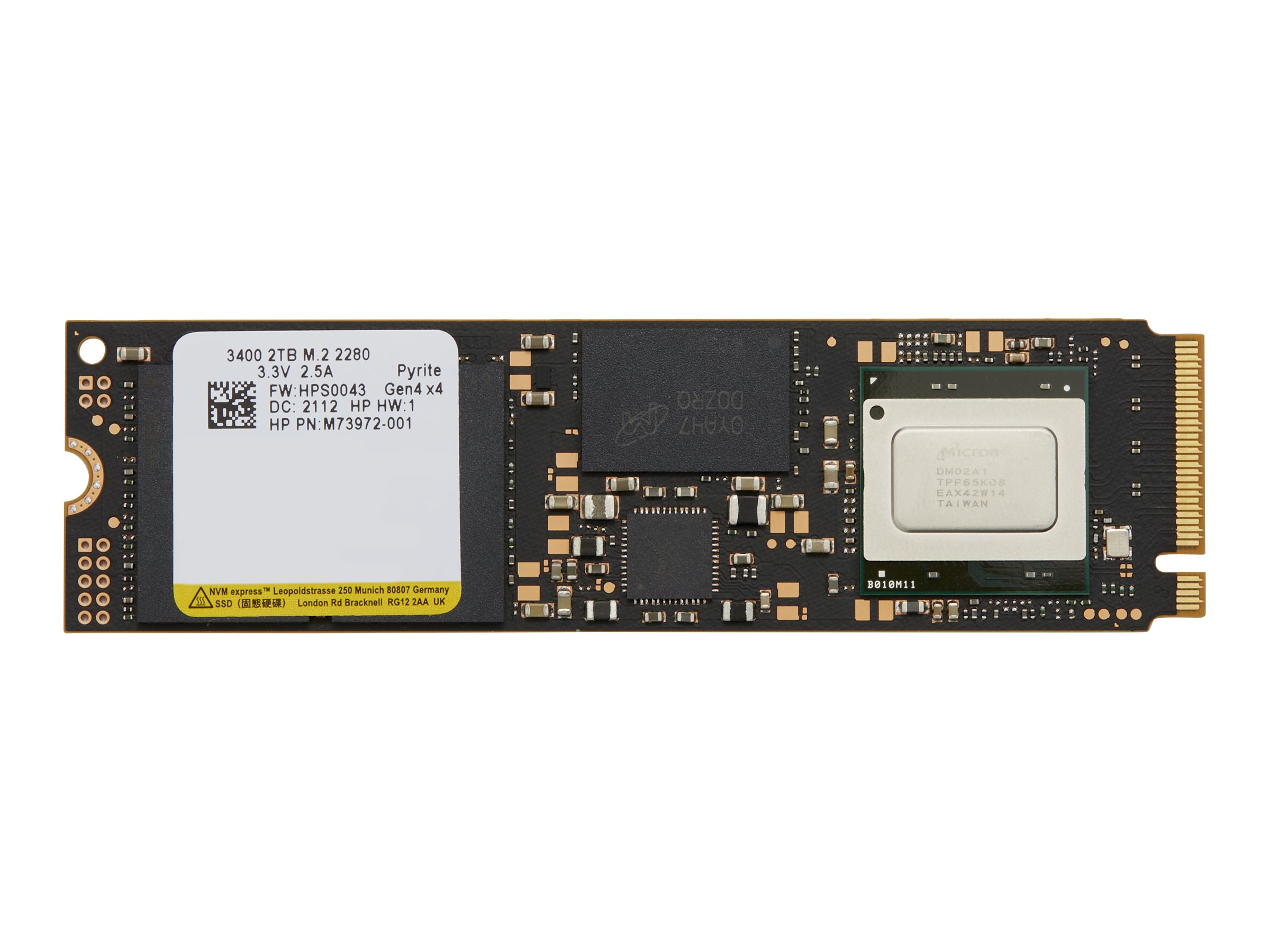 HP - SSD - 2 TB - intern - M.2 - PCIe 4.0 x4 (NVMe)