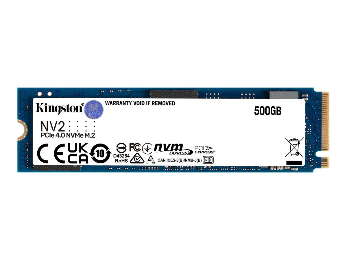 Kingston NV2 - SSD - 500 GB - intern - M.2 2280 - PCIe 4.0 x4 (NVMe)