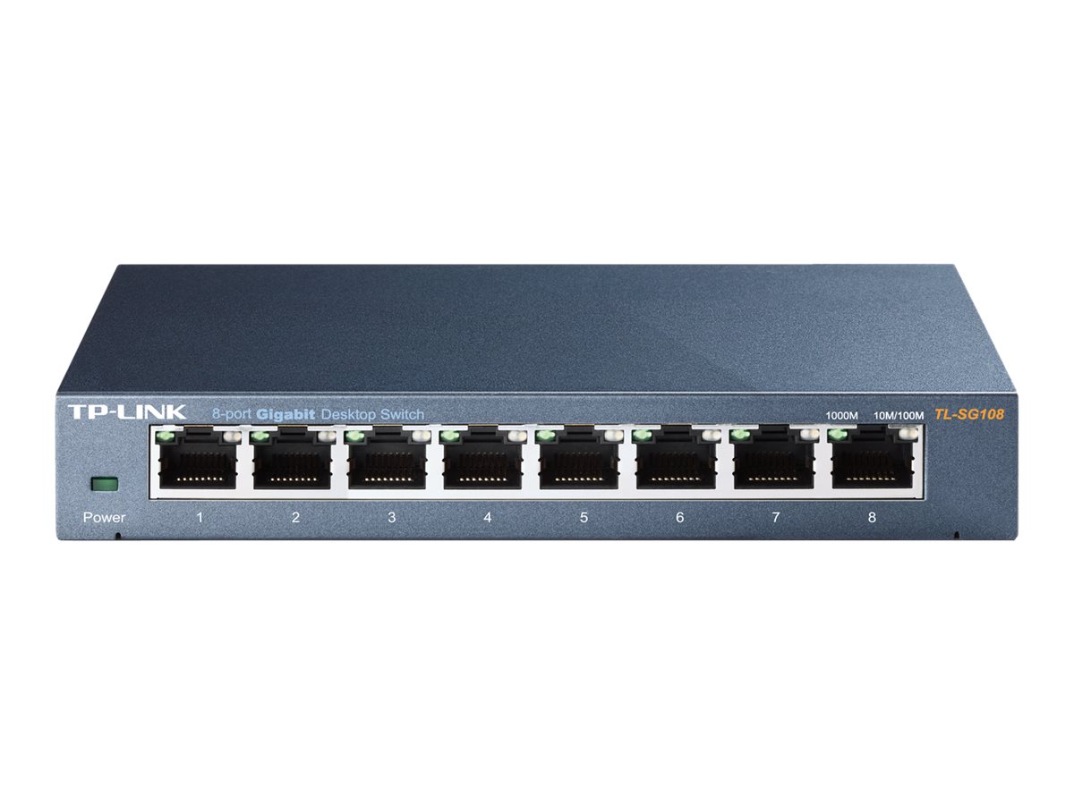 TP-Link TL-SG108 - V3 - Switch - unmanaged - 8 x 10/100/1000 - Desktop