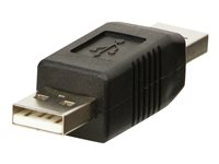 Lindy - Gender Changer USB - USB (M) zu USB (M) - Schwarz
