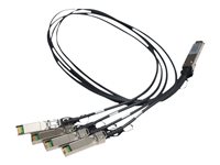 HPE X240 Direct Attach Copper Splitter Cable - Netzwerkkabel - SFP+ zu QSFP+ - 1 m - fr HPE 5900AF-48; Edgeline e920; FlexFabri