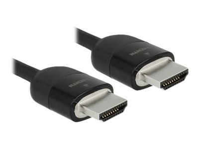 Delock Premium - Premium Highspeed - HDMI-Kabel mit Ethernet - HDMI mnnlich zu HDMI mnnlich - 3 m - dreifach abgeschirmtes Twi