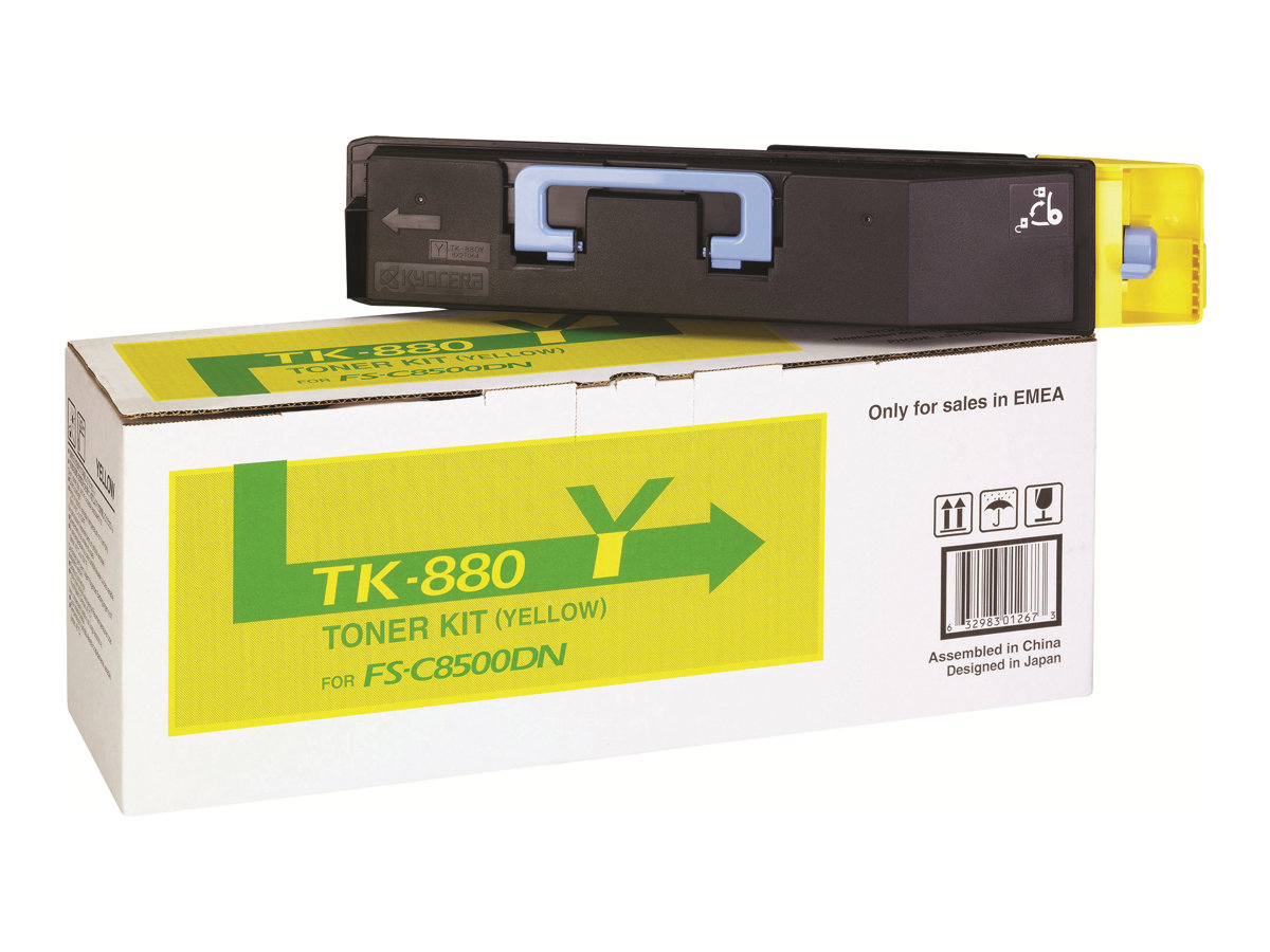 Kyocera TK 880Y - Gelb - Original - Tonerpatrone - fr FS-C8500DN