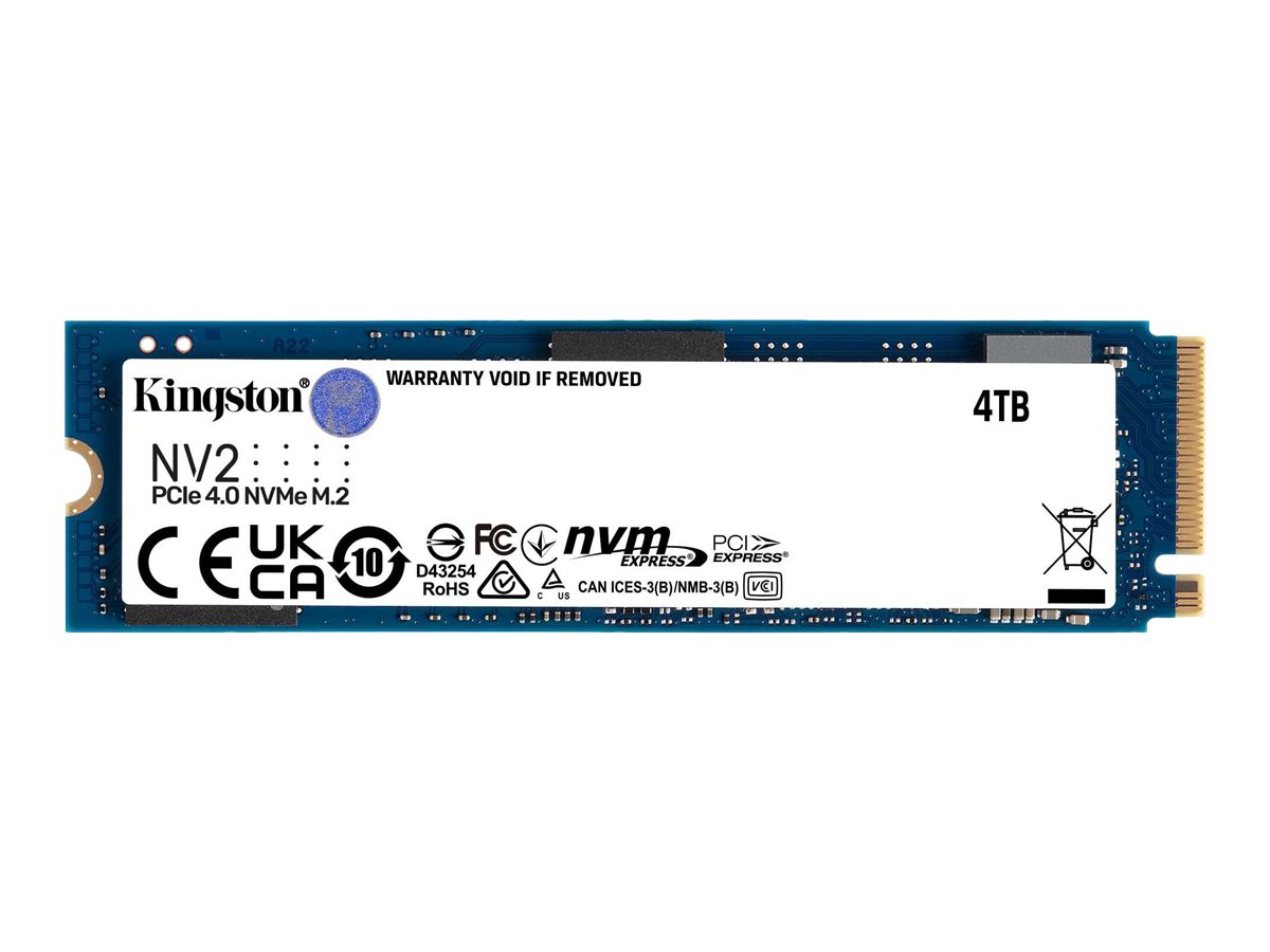 Kingston NV2 - SSD - 4 TB - intern - M.2 2280 - PCIe 4.0 x4 (NVMe)