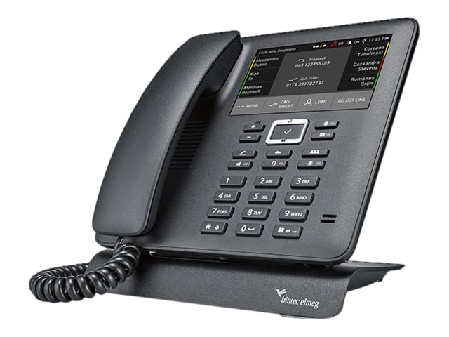 elmeg IP640 - VoIP-Telefon - SIP, RTCP, RTP, SRTP, SIPS - Schwarz