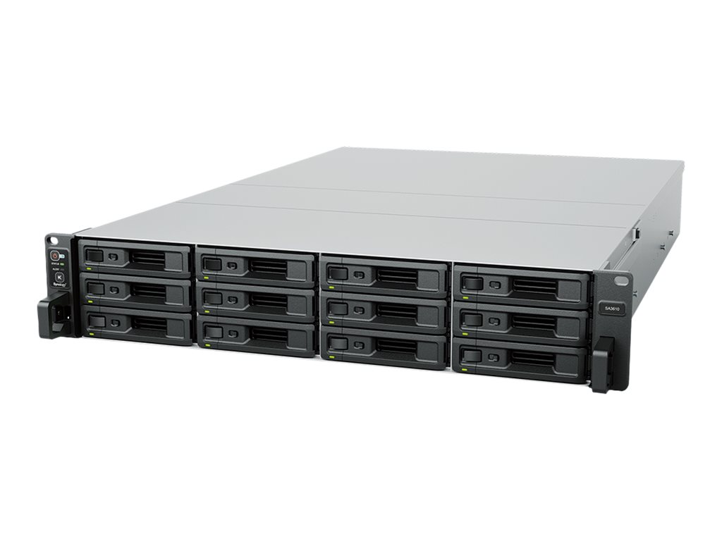 Synology SA3410 - NAS-Server - 12 Schchte - Rack - einbaufhig - SATA 6Gb/s / SAS