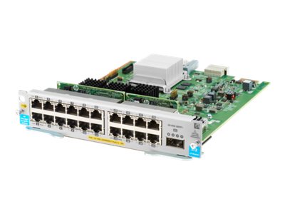 HPE - Erweiterungsmodul - Gigabit Ethernet (PoE+) x 20 + 40 Gigabit QSFP+ x 1 - für HPE Aruba 5406R, 5406R 16, 5406R 44, 5406R 8