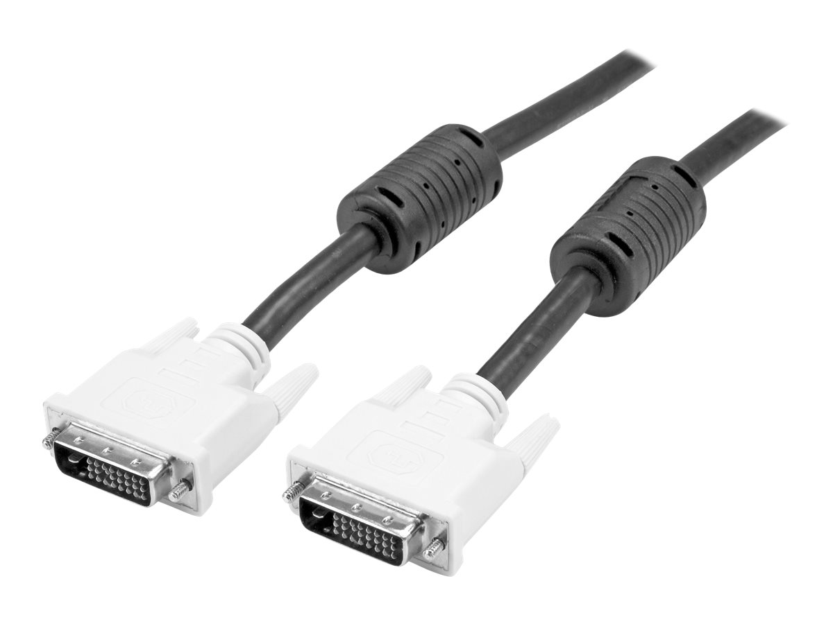 StarTech.com DVI-D Dual Link Kabel 10m (Stecker/Stecker) - DVI 24+1 Pin Monitorkabel Dual Link - DVI Anschlusskabel mit Ferritke