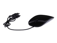 LMP Easy Mouse - Maus - optisch - 2 Tasten - kabelgebunden - USB, USB-C