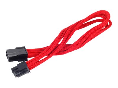 SilverStone PP07 - Spannungsversorgungs-Verlngerungskabel - 6-poliges PCIe Power (W) zu 6-poliges PCIe Power (M) - 25 cm - Rot
