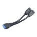 Akasa USB3.0 internal adapter cable - Interner und externer USB-Adapter - 19-poliger USB 3.0 Kopf (W) zu USB Typ A (W) - 15 cm -